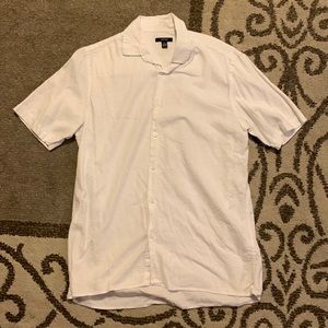 ALFANI White Short Sleeve Shirt Men